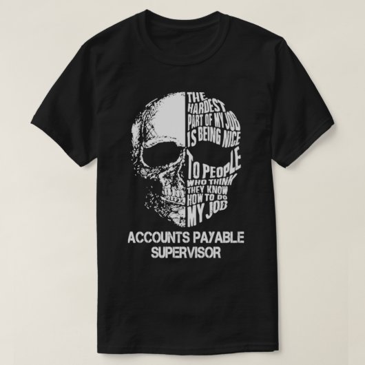 買掛金管理者 Tシャツ (デザイン正面)