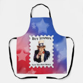 買救社に切手を貼る エプロン (正面)