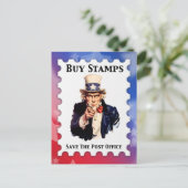 買救社に切手を貼る ポストカード (スタンド正面)