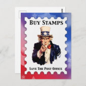 買救社に切手を貼る ポストカード (正面/裏面)