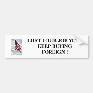 買物のアメリカのバンパーステッカー バンパーステッカー