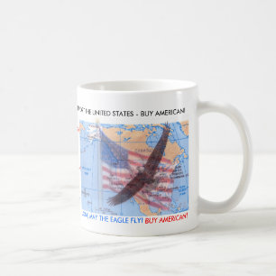 買物のアメリカ人のマグ コーヒーマグカップ
