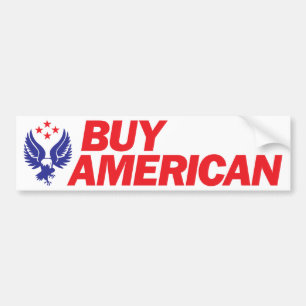 買物のアメリカ人 バンパーステッカー
