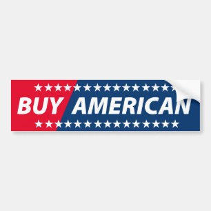 買物のアメリカ人 バンパーステッカー