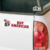 買物のアメリカ人 バンパーステッカー (トラック上)
