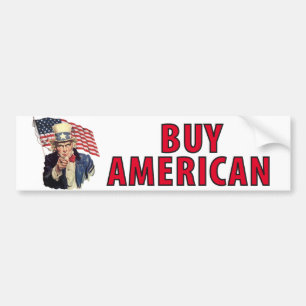 買物のアメリカ人 バンパーステッカー
