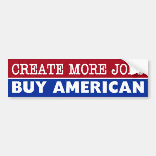 買物のアメリカ人 バンパーステッカー