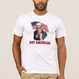 買物のアメリカ人 Tシャツ
