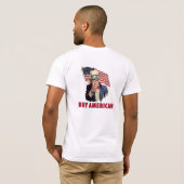 買物のアメリカ人 Tシャツ (裏面フル)