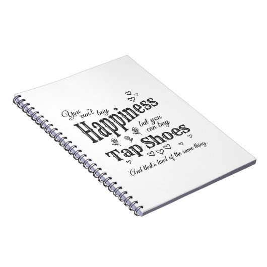 買物のタップの靴は先生または学生の正方形を踊ります ノートブック (右側)