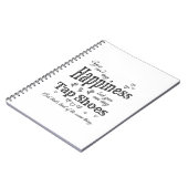 買物のタップの靴は先生または学生の正方形を踊ります ノートブック (左側)