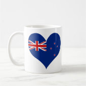 買物のニュージーランドの旗 コーヒーマグカップ (左)