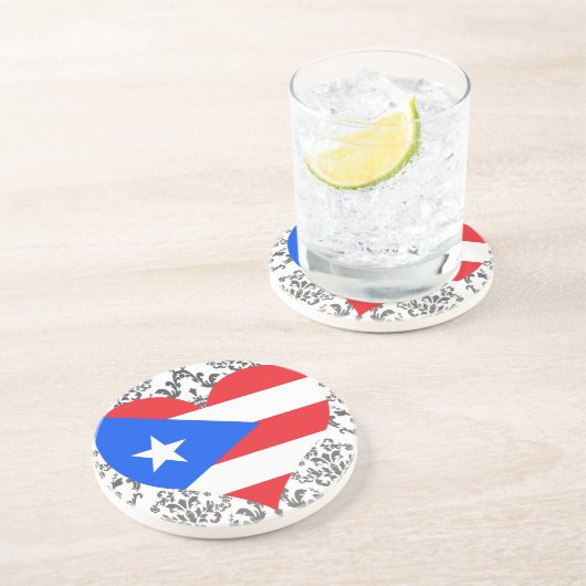 買物のプエルトリコの旗 コースター (側面)