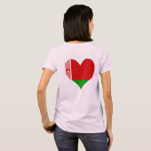 買物のベルラーシの旗 Tシャツ (裏面フル)