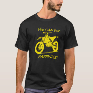 買物の幸福-黒(Suzuki)の黄色 Tシャツ
