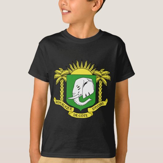 買物の象牙海岸の旗 Tシャツ (正面)