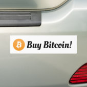 買物のBitcoinのバンパーステッカー バンパーステッカー (車上)