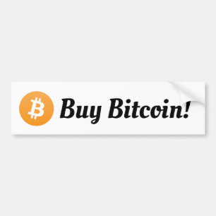 買物のBitcoinのバンパーステッカー バンパーステッカー