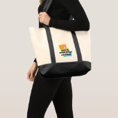 買物をし、買物をし、買物をするために生まれて下さい トートバッグ (正面(商品))