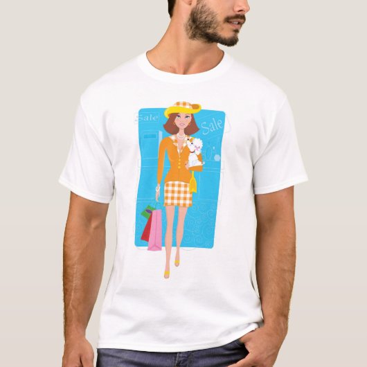 買物をすること Tシャツ (正面)