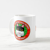 買物友人猫 コーヒーマグカップ (正面左)