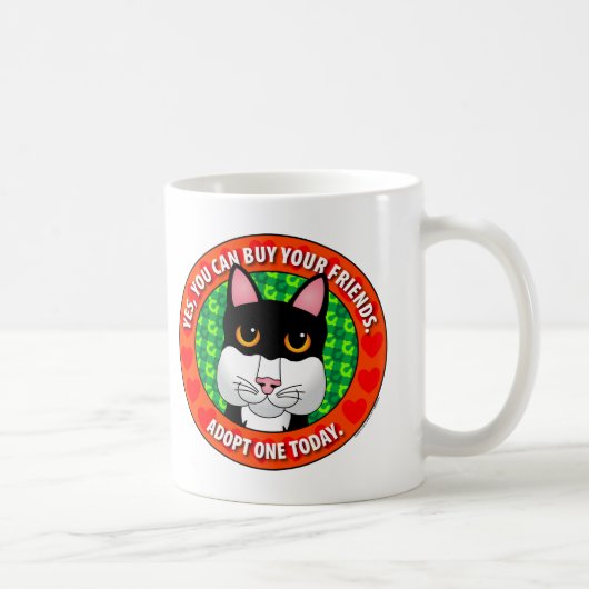 買物友人猫 コーヒーマグカップ (右)