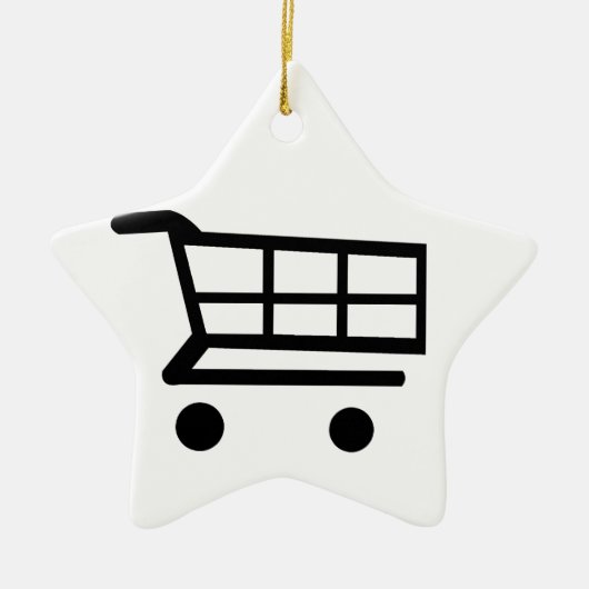 買物車 セラミックオーナメント (正面)