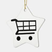 買物車 セラミックオーナメント (左)
