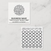 買物5のスタンプカード ロイヤリティカード (正面/裏面)