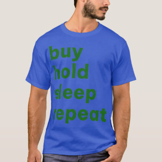 買睡眠株を投買資で保持する Tシャツ