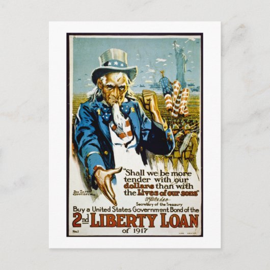 買統一された州国債1917 ポストカード (正面)