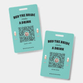 買花嫁にドリンクバッジ バッジ (表裏)