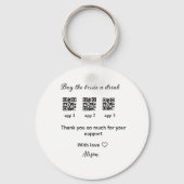 買花嫁はQRコードを感謝してい招待 キーホルダー (裏面)