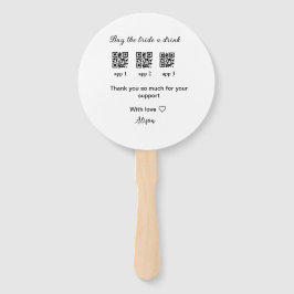 買花嫁はQRコードを感謝してい招待 ハンドファン