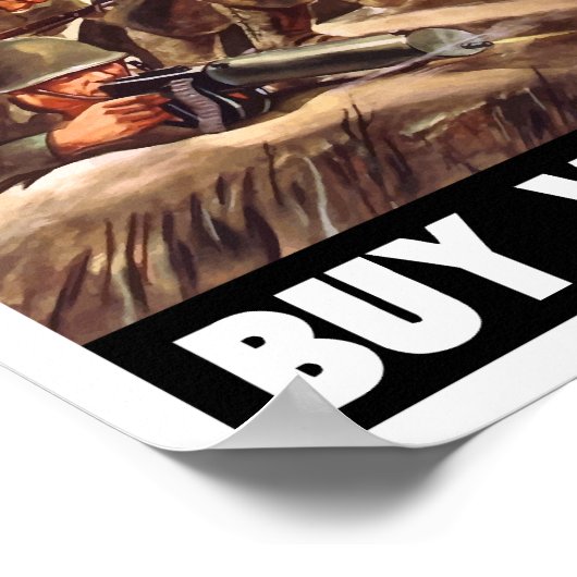 買軍債 – -第2次世界大戦プロパガンダ ポスター (角)