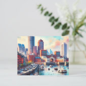 買通りトラベルヴィンテージボストンはがき ポストカード (スタンド正面)