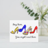 買靴 ポストカード (スタンド正面)