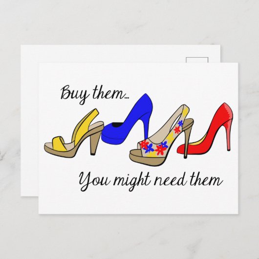 買靴 ポストカード (正面/裏面)