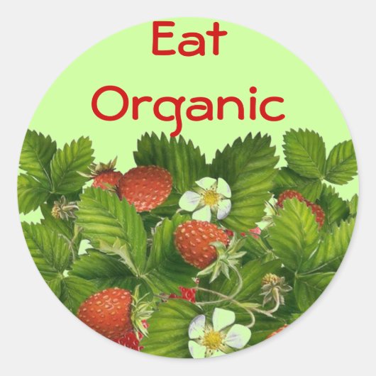 買食べオーガニックGrow stickers ラウンドシール (正面)