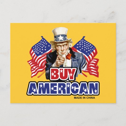 買American (中国製) -おもしろい Joke ポストカード (正面)