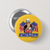 買American (中国製) -おもしろい Joke 缶バッジ (正面&裏面)