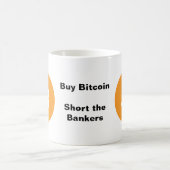 買Bitcoin銀行員のマグを短くする コーヒーマグカップ (中央)