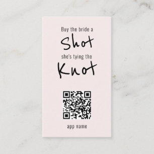 買Bride a Shot QRコード赤面 名刺