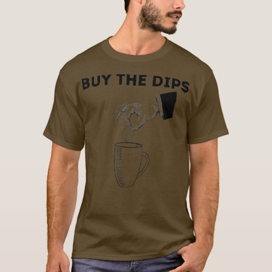 買Dips株価取引投資 Tシャツ (正面)