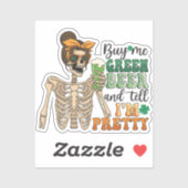 買Meグリーンビール – スケルトン | 聖パトリックの日 シール (シート)