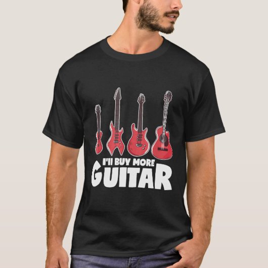 買More Guitar Ukelele Electric Bass Acoustic Gui Tシャツ (正面)