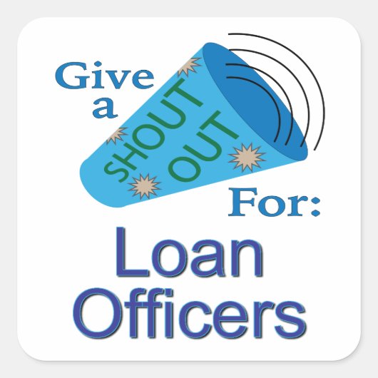 貸し役者広場ステッカーに叫ぶ スクエアシール (正面)