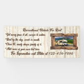 貸カスタマイズ料又は販売用レクリエーション車両 横断幕 (横)