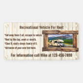 貸カスタマイズ料又は販売用レクリエーション車両 横断幕 (横)
