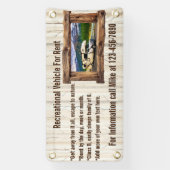 貸カスタマイズ料又は販売用レクリエーション車両 横断幕 (縦)